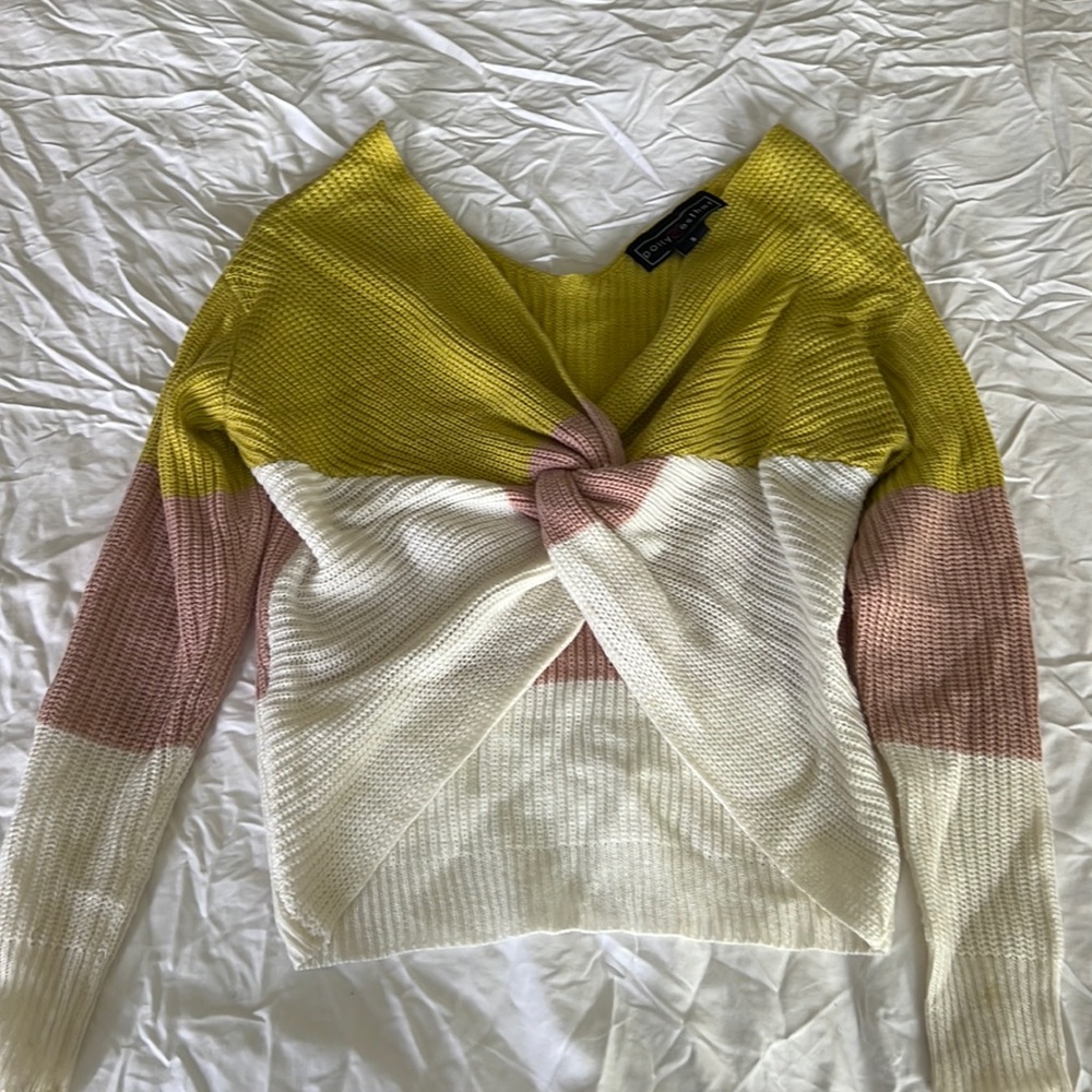 Color block sweater